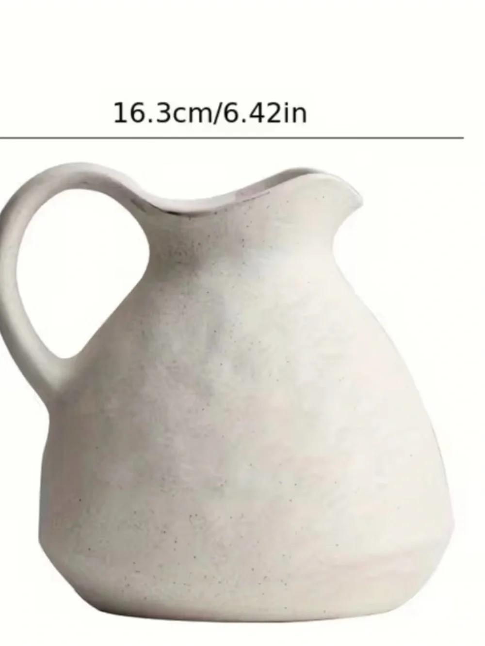 Rustic Vase Faux Ceramic (acrylic) 6” Jug Vase NWOT